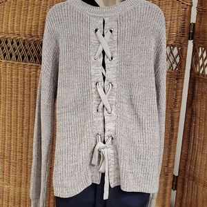 🔥 Sale Sweater with back lace.